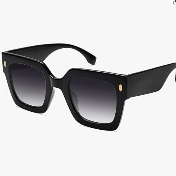 Vintage Oversized Square Sunglasses Luxury Big UV400 Protection SJ2194